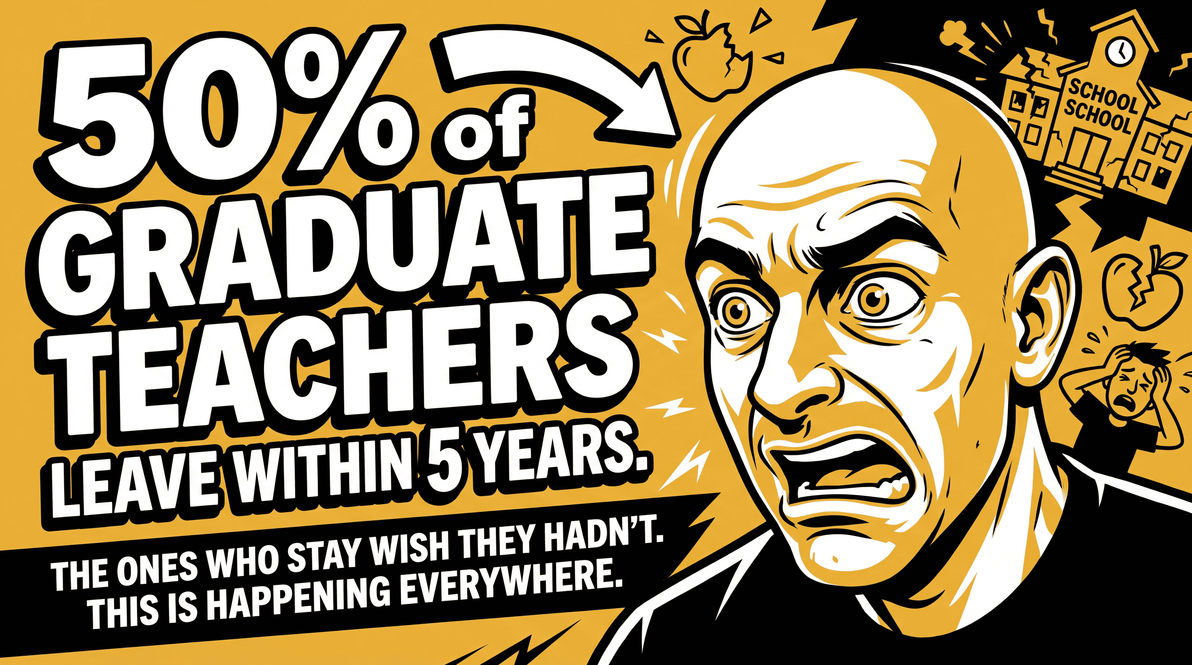 50% of Graduate Teachers Leave Within 5 Years. The Ones Who Stay Wish They Hadn't.