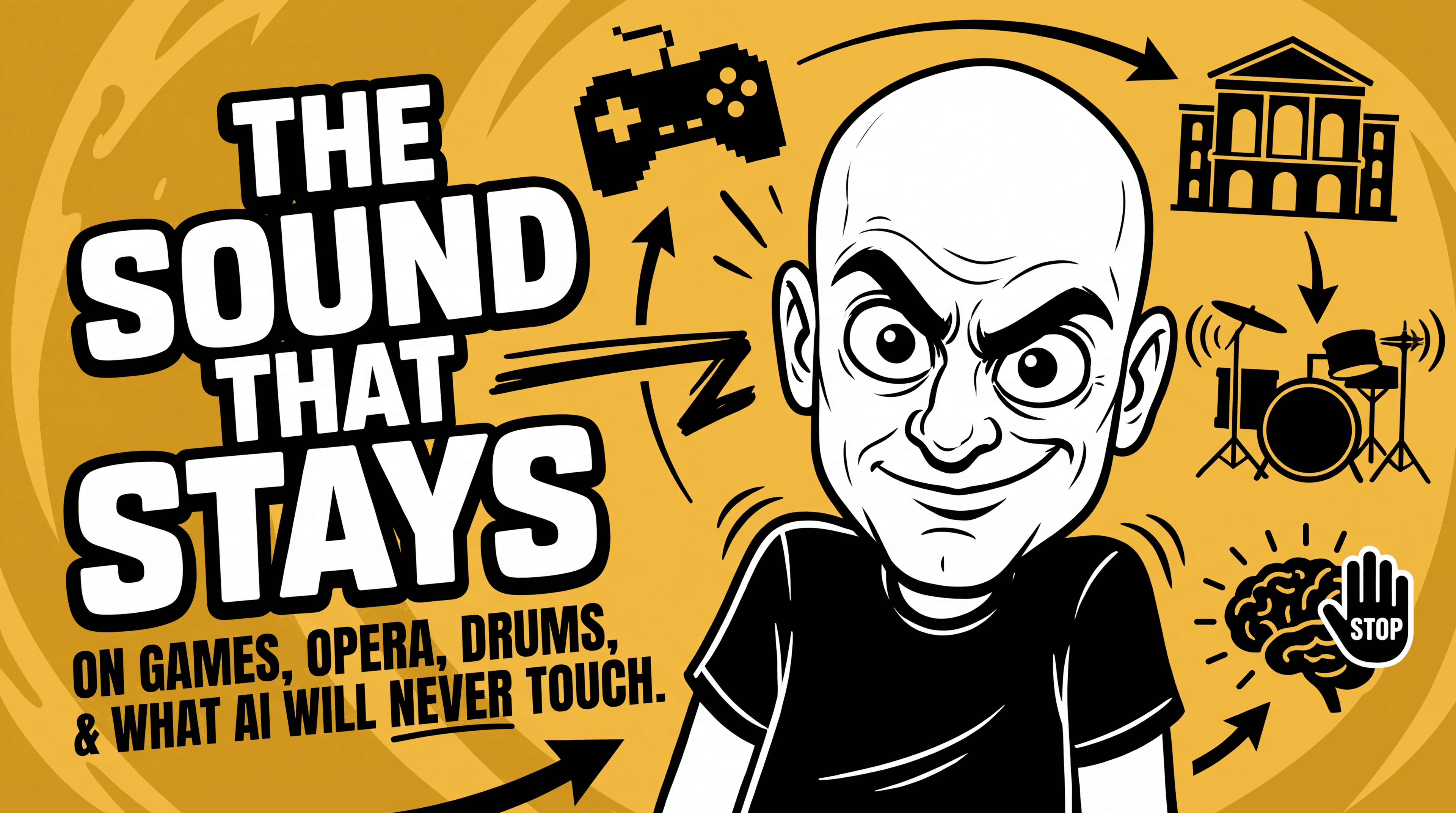 The Sound That Stays: On Games, Opera, Drums, and What AI Will Never Touch